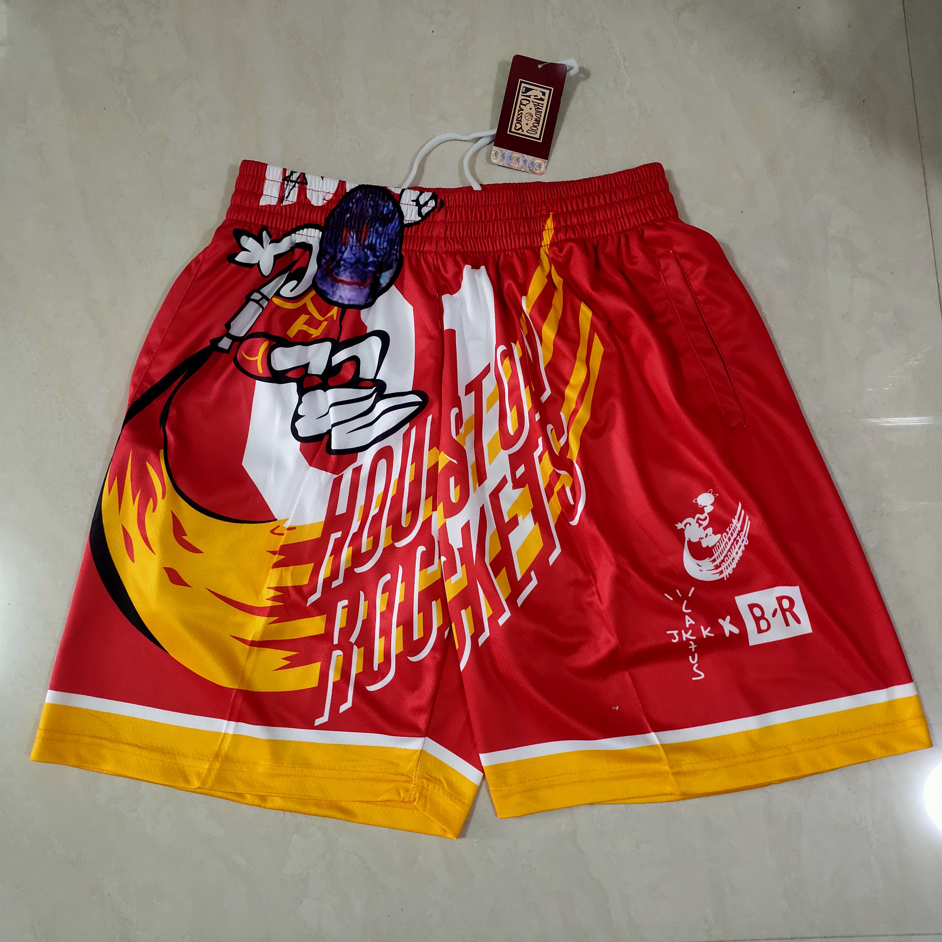 Men NBA 2021 Houston Rockets Red Shorts